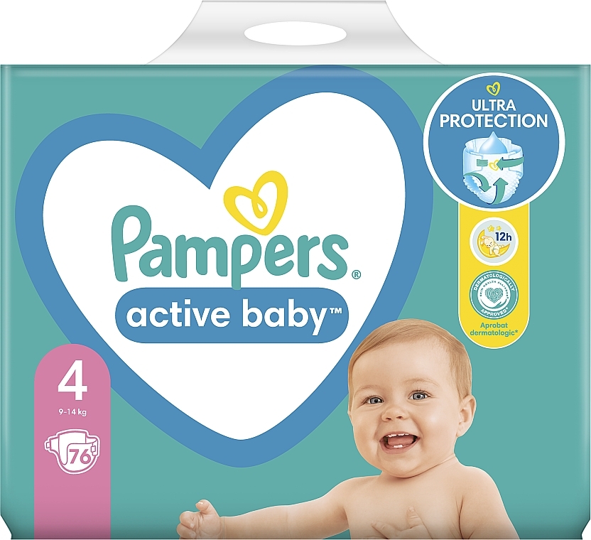 pampers avtice baby 4