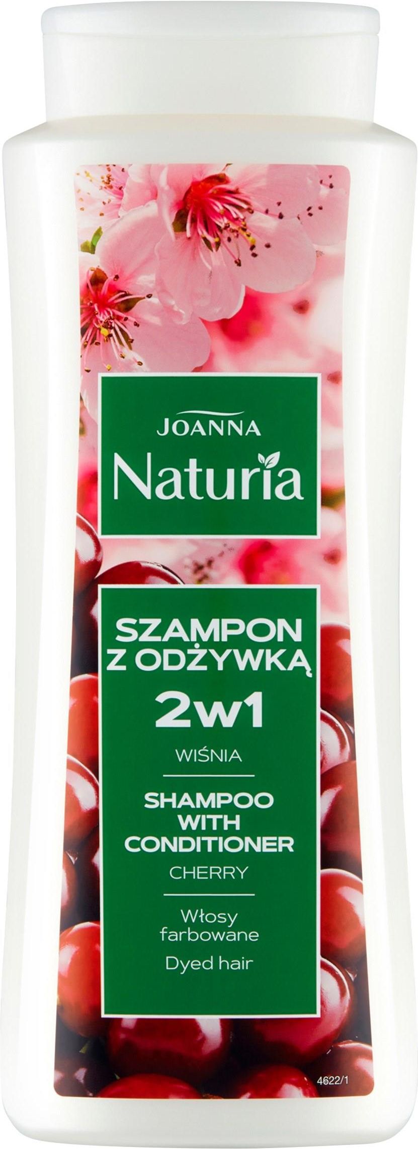 joanna naturia szampon z odżywką wisnia