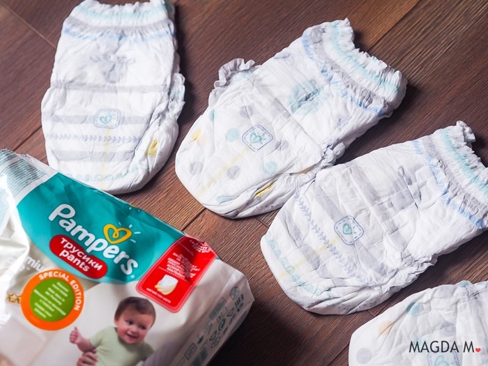 pampers premium cre zielone i biale