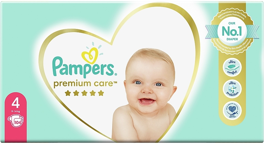 pampers premium care 104 szt