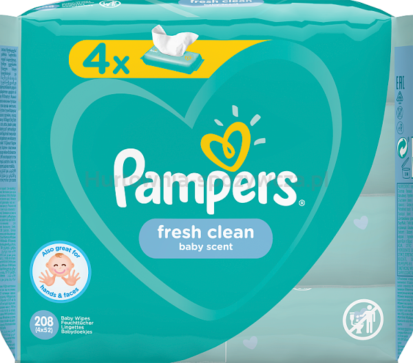 pampers baby fresh clean chusteczki dla niemowląt