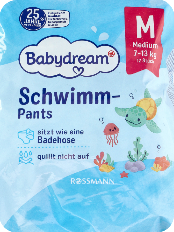 pieluszki jednorazowe do pływania babydream rossmann