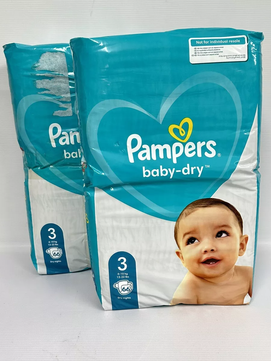 pampers 3 new baby dry 132