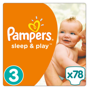 pampers 3 sleep and play 78 szt