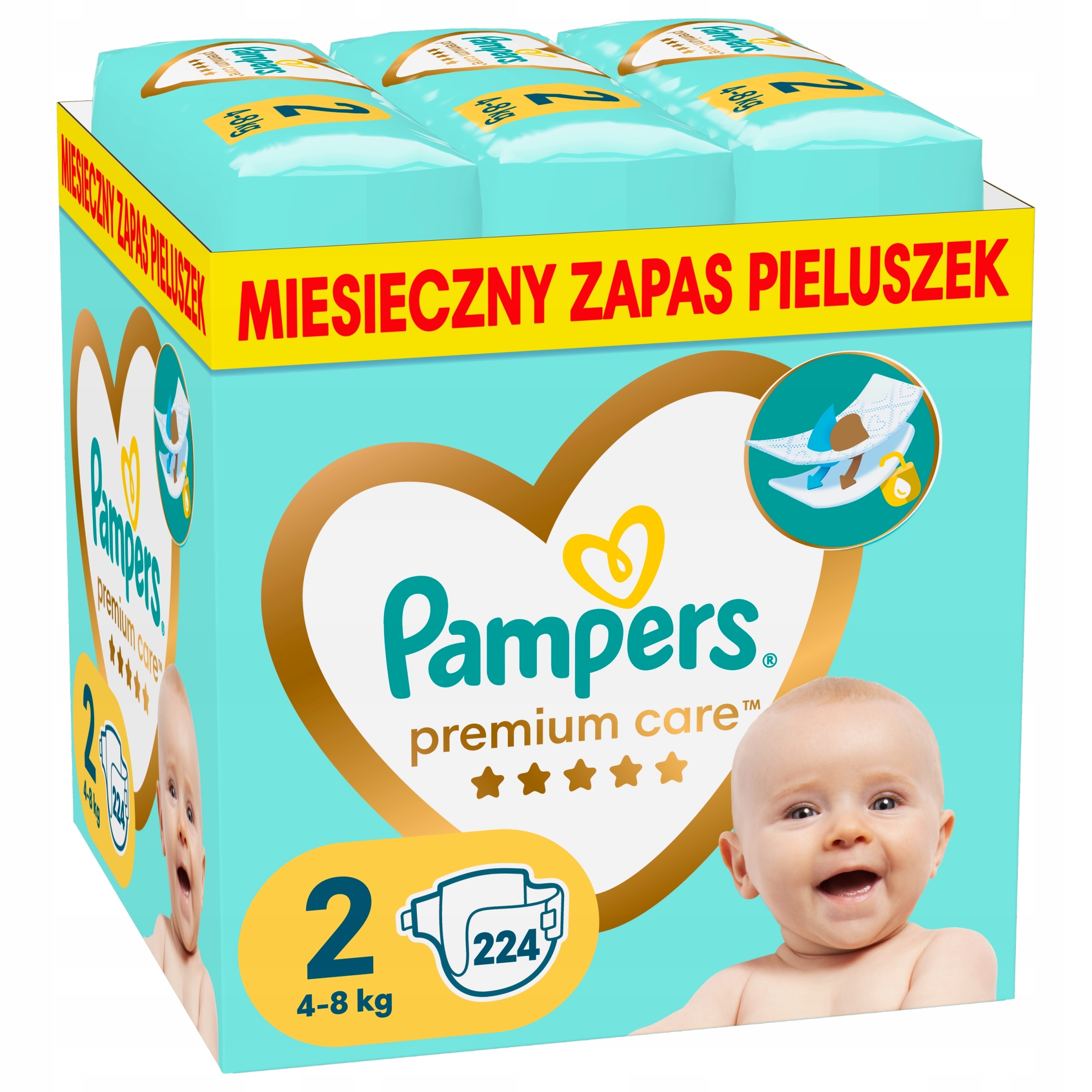 pieluszki pampers care 2