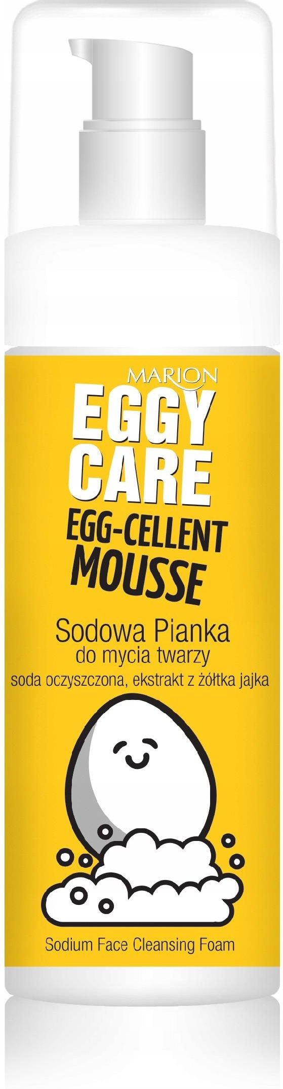 marion eggy care egg-cellent mousse sodowa pianka do mycia twarzy