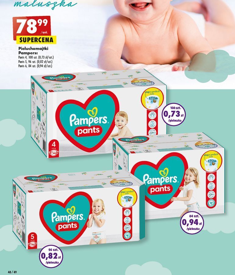 promocja na pampers pants 6