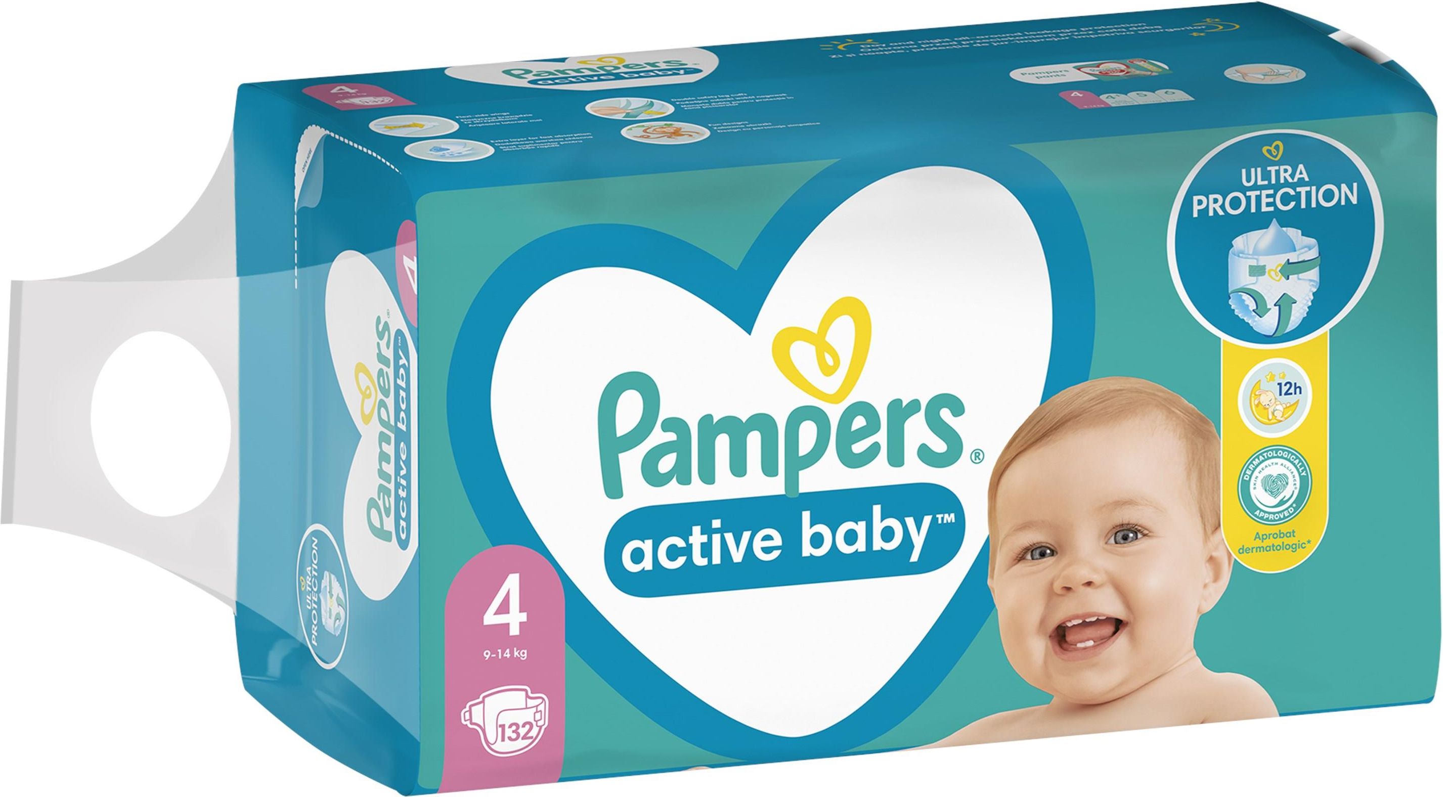 ceneo pampers active 4