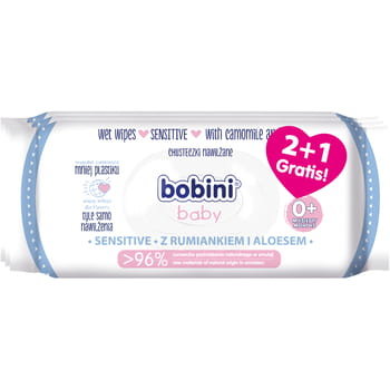 chusteczki nawilżane bobini sensitive