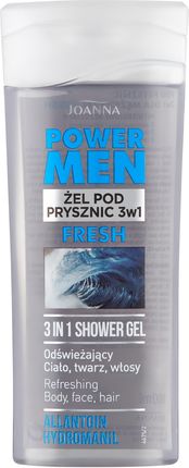 joanna power men szampon-żel pod prysznic 3w1 300 ml skłąd