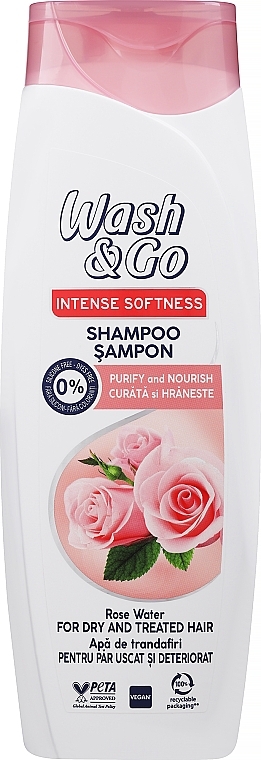 szampon zmieszany z wodą różaną