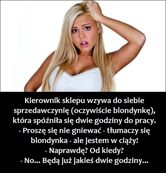 blondynka i pieluchy dowcip