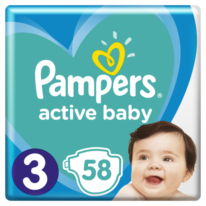 pampers baby active baby dry