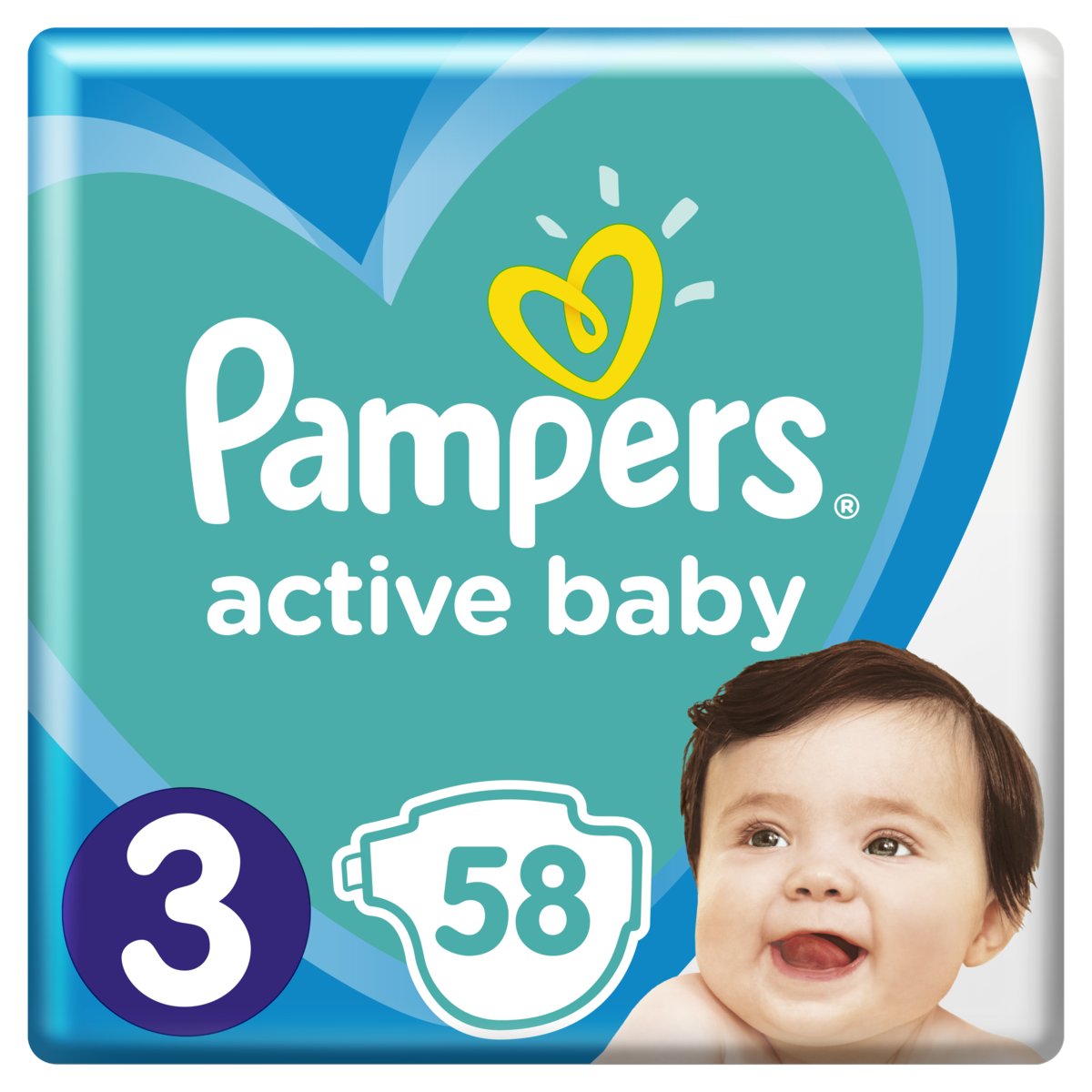 pampers active baby 3 100 szt