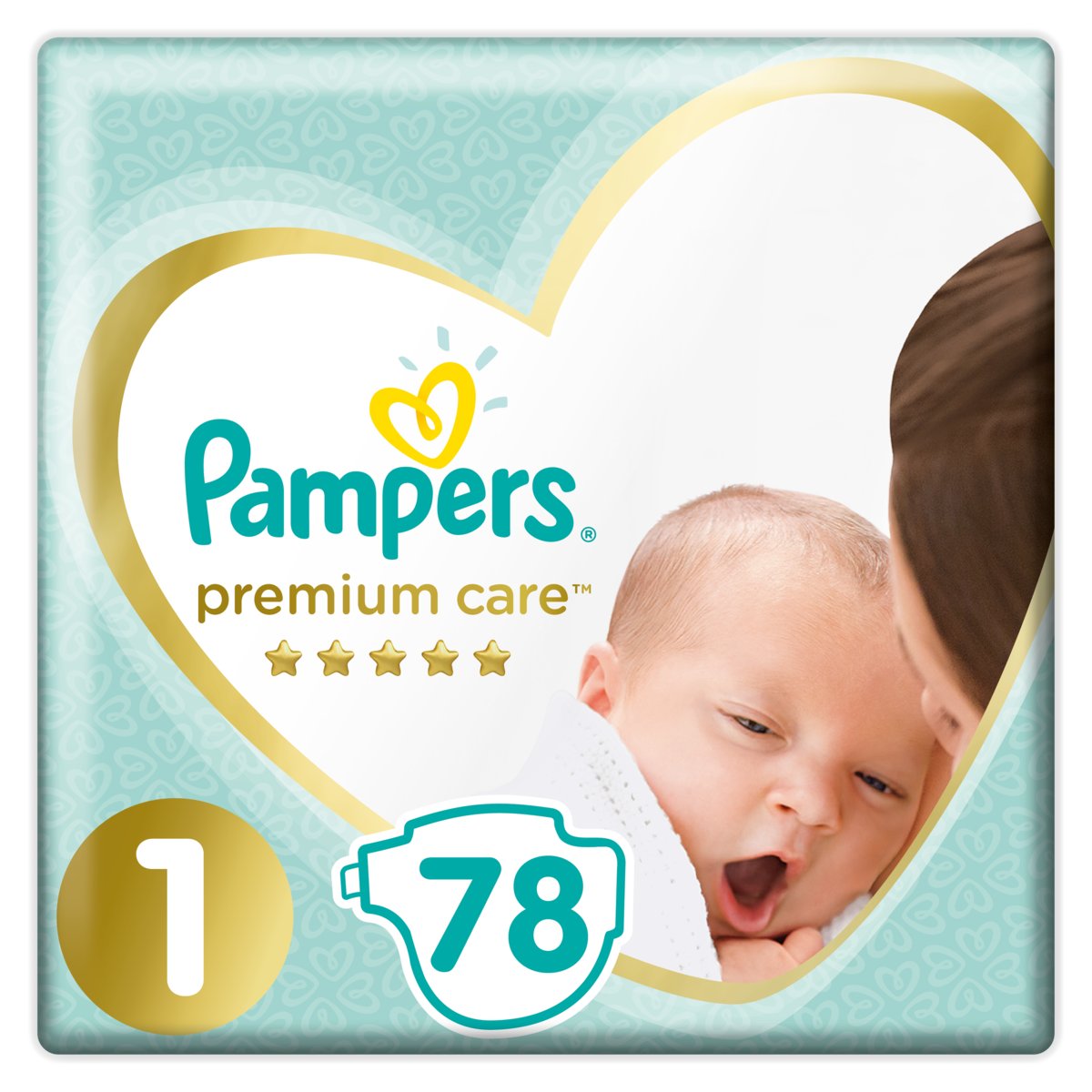 pieluchy pampers premium care 1 newborn 2 mini 168 szt