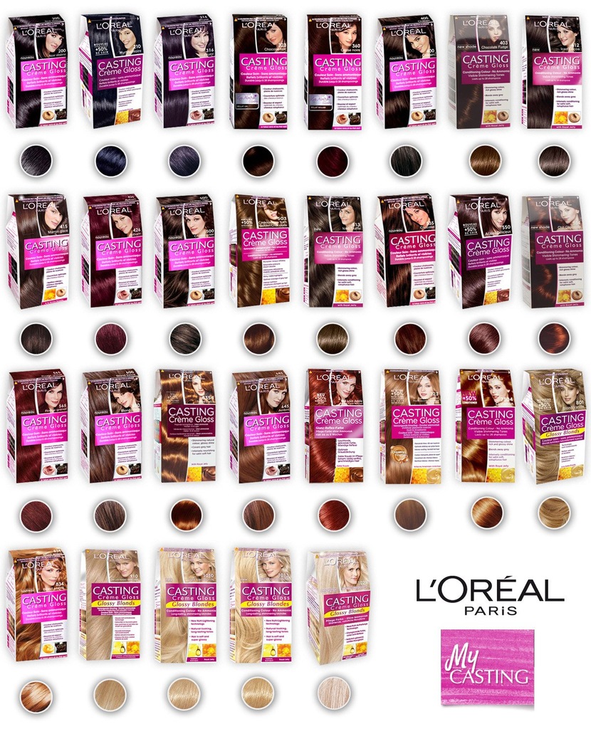 loreal szampon koloryzujący paleta kolorów