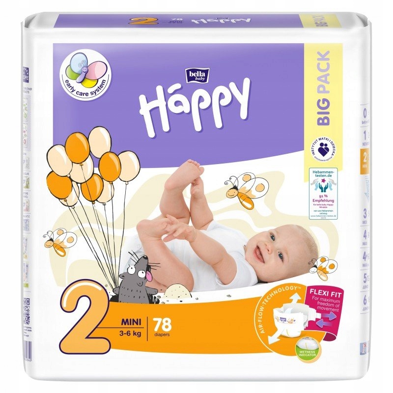 pieluchy new flexi fit happy newborn opinie