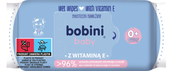 bobini baby chusteczki nawilżane dla dzieci 70sztuk