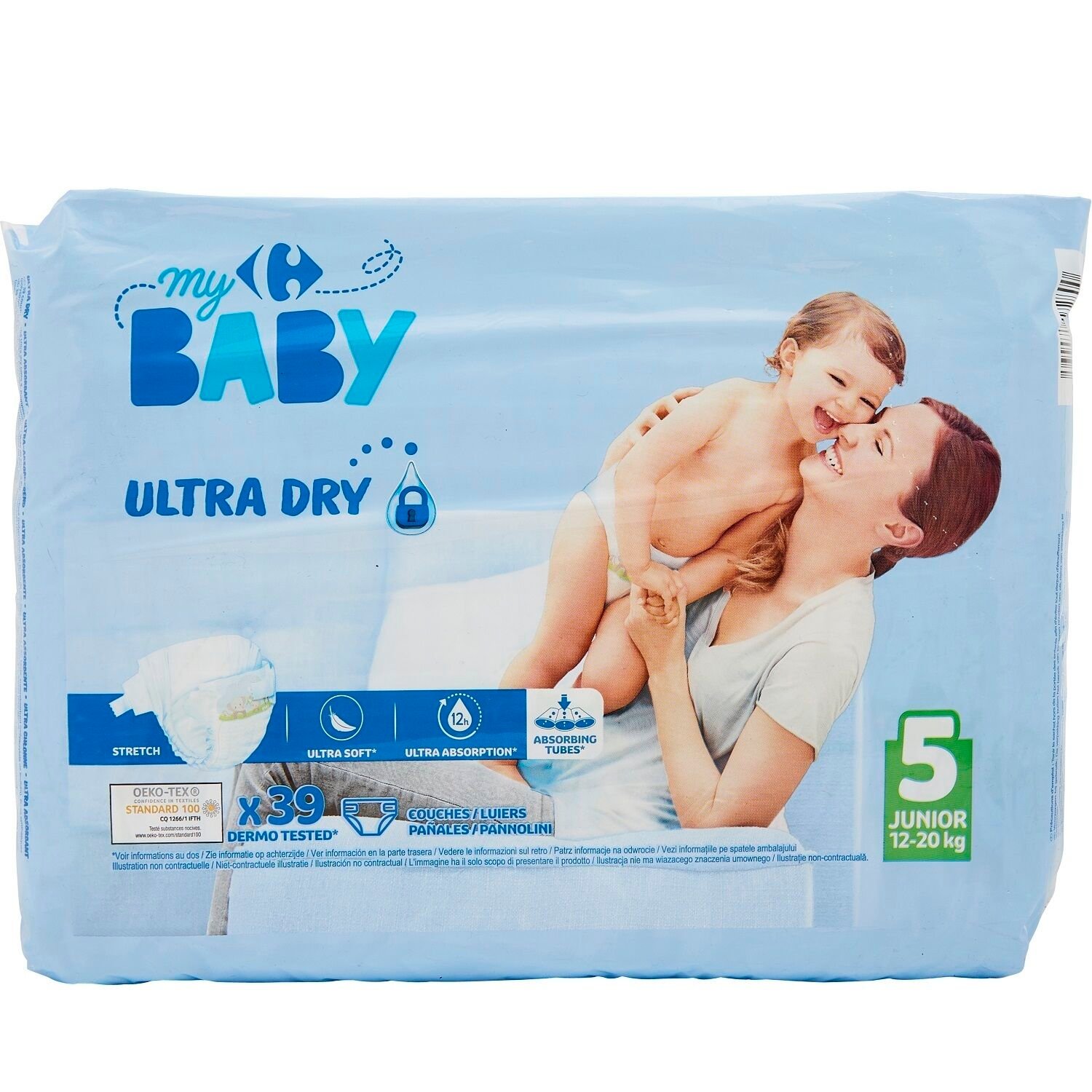 carrefour pampers baby dry taille 5