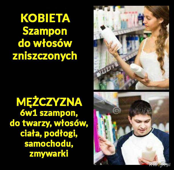 szampon dla mężczyzn mem