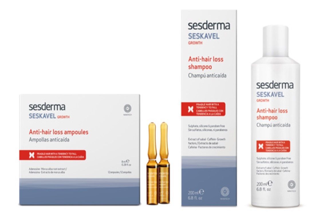 sesderma seskavel szampon przeciw wypadaniu włosów zestaw