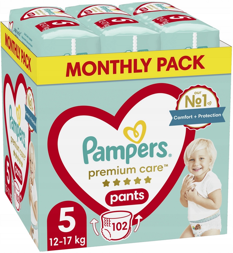 pieluchomajtki pampers premium care pants5