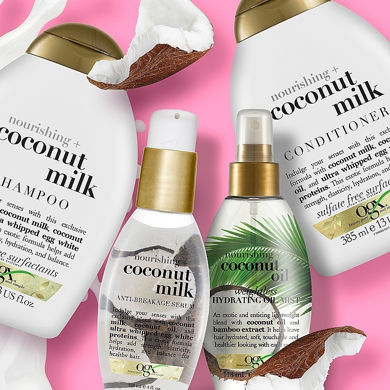 organix coconut milk szampon odżywczy do włosów z mleczkiem kokosowym