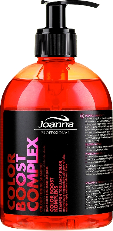 joanna color boost complex szampon tonujacy różowy