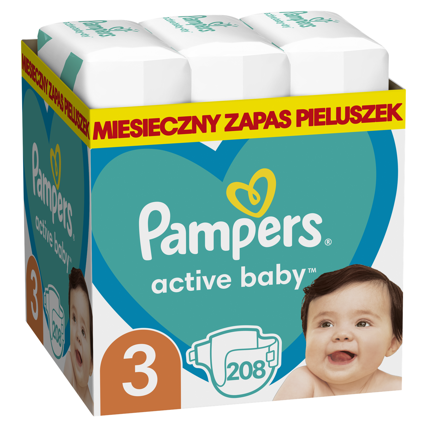 pampers active baby 3 ile miesiecy