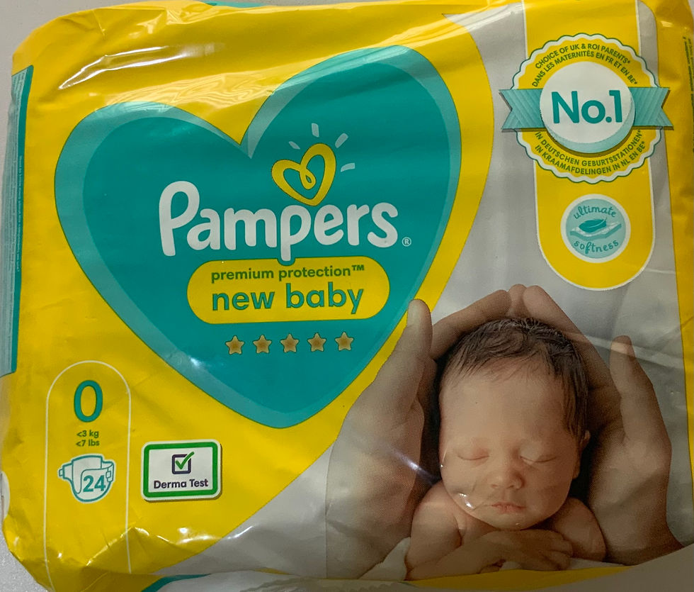 pampers new baby size 0 micro carry pack 24 nappies