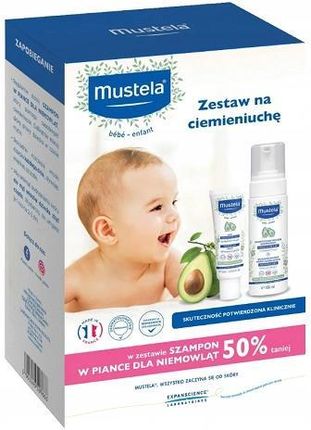 mustela bebe szampon w piance na ciemieniuchę