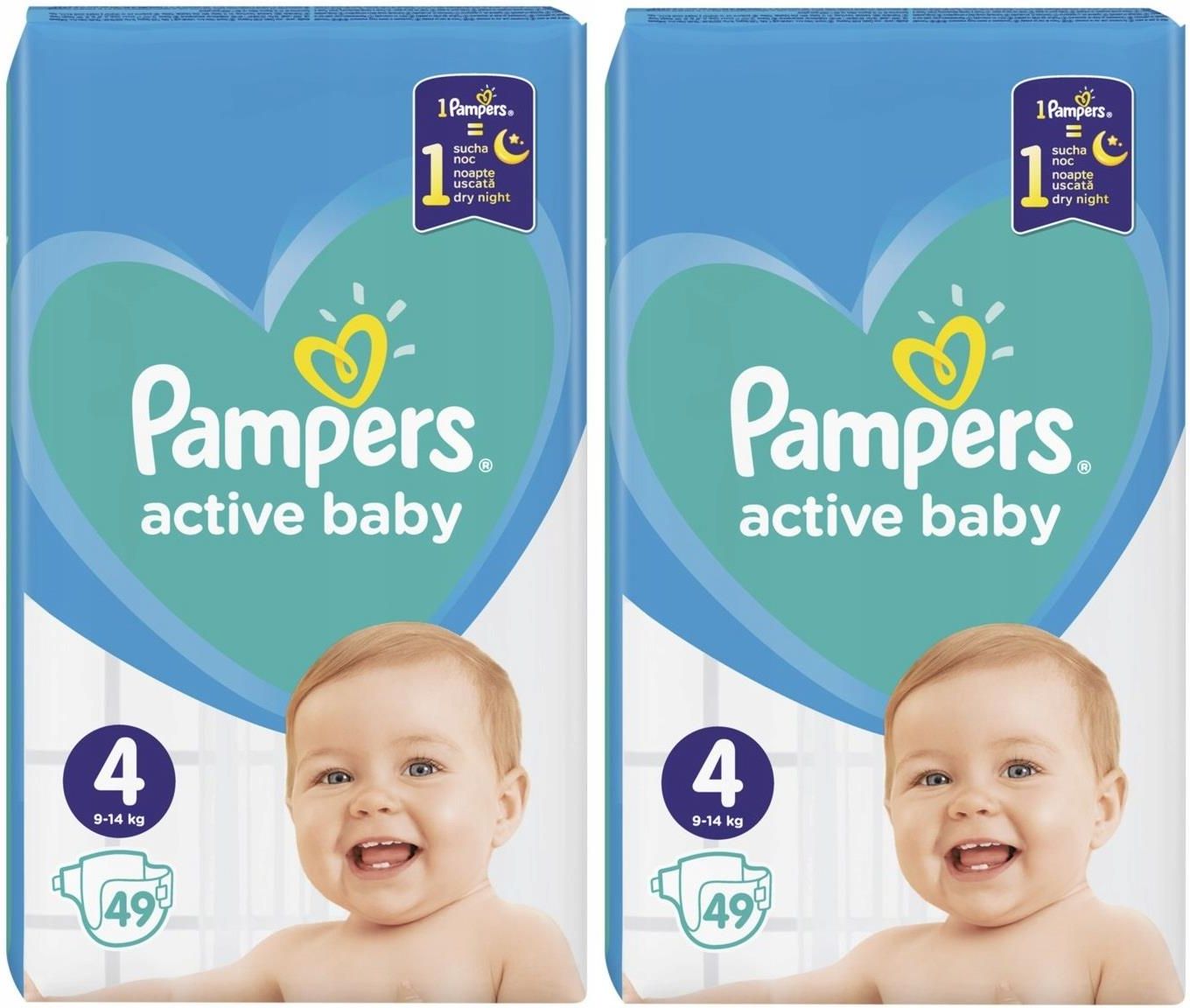 pampers active baby-dry pieluchy 4 maxi 8-14 kg