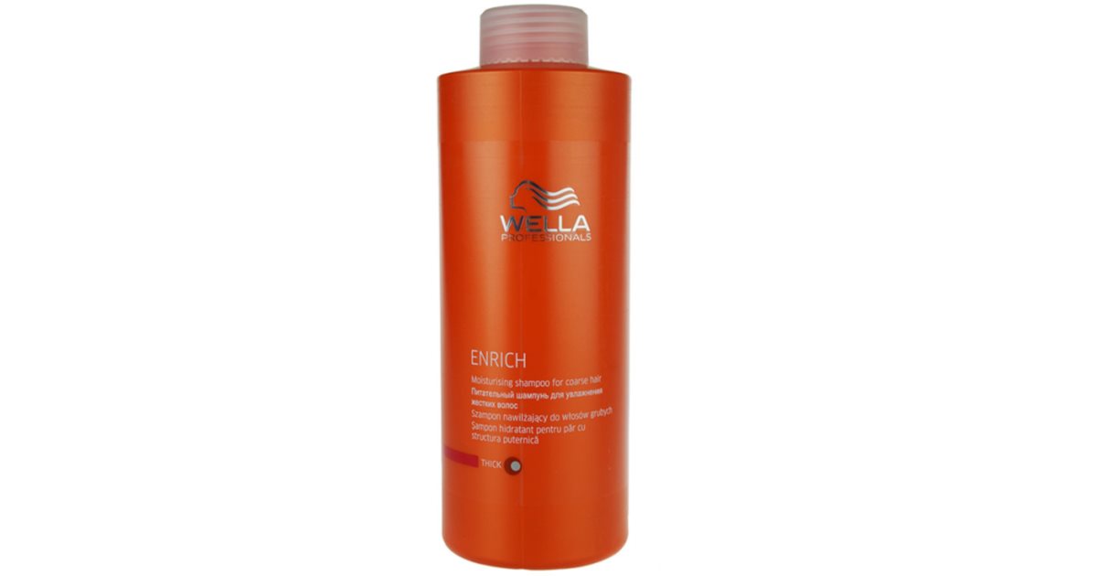 wella enrich szampon nawilżający do włosów grubych 1000 ml