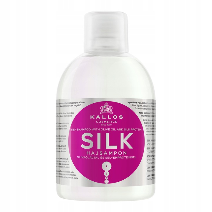 kallos kjmn szampon silk z jedwabiem regenerujący 1000 ml