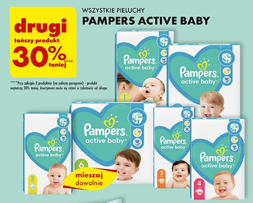 biedronka pampers active 31.99