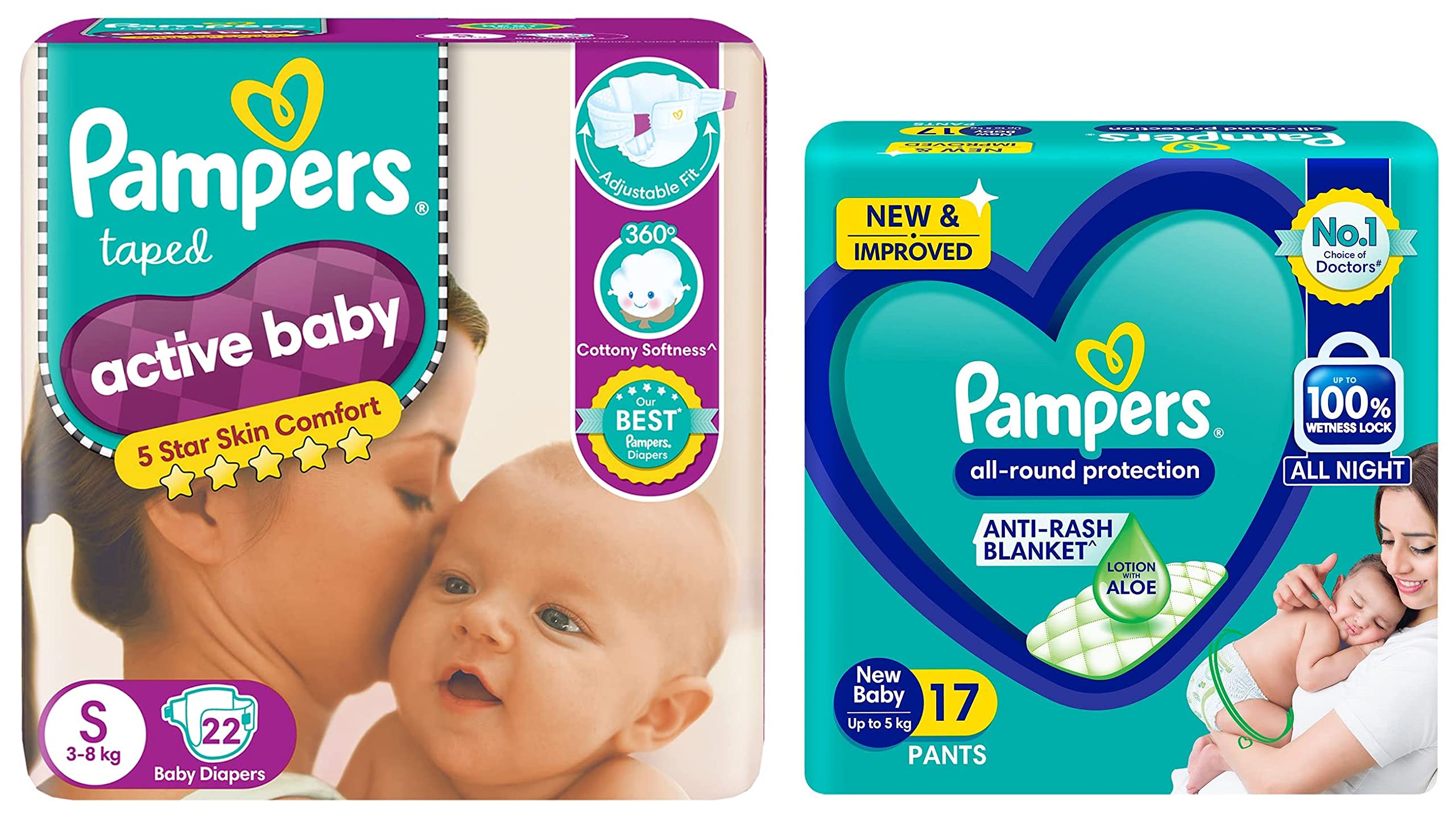 pampers baby active 100