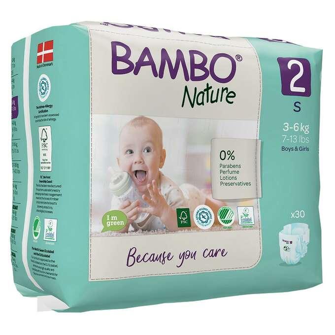 bambo nature pieluchy jednorazowe 2 mini 3-6 kg