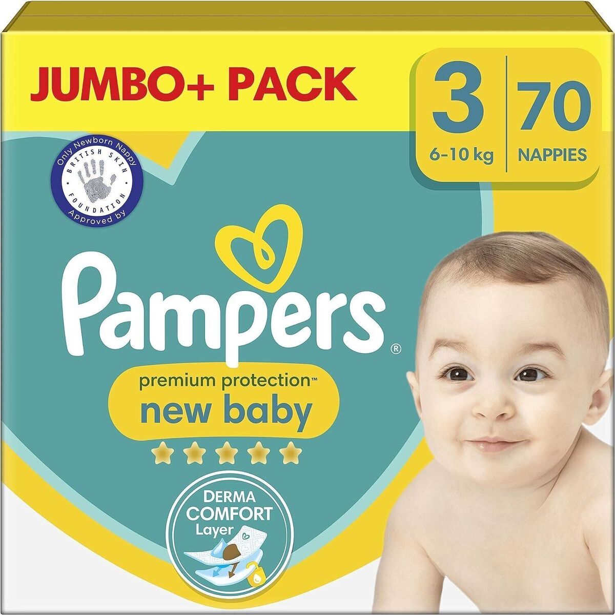 pampers premium protection size 3 jumbo pack