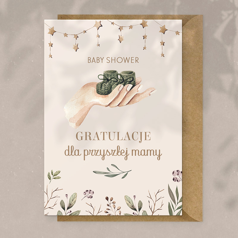 pamper baby shower życzenia