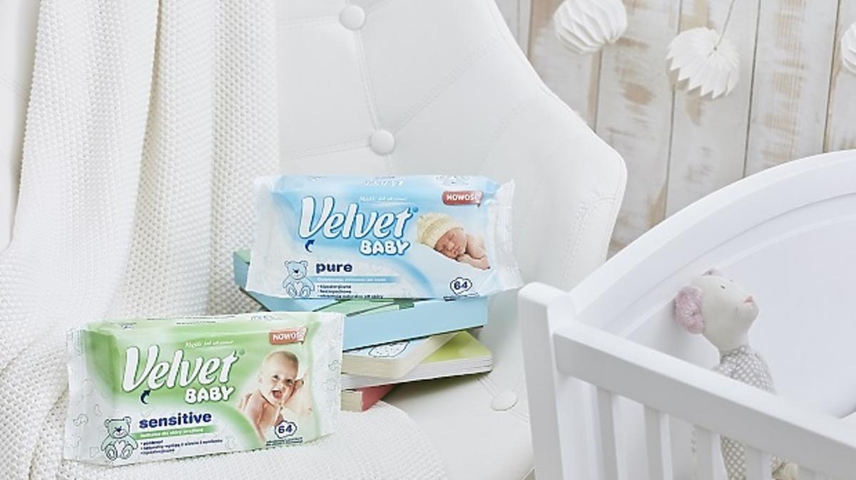 velvet baby sensitive chusteczki nawilżane