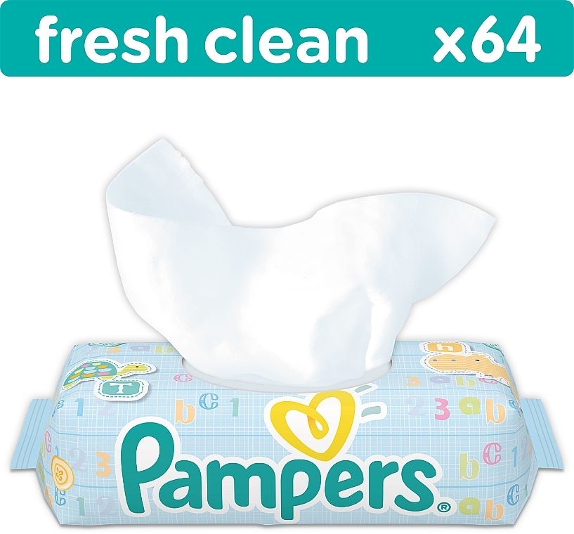 chusteczki pampers fresh clean 12x64