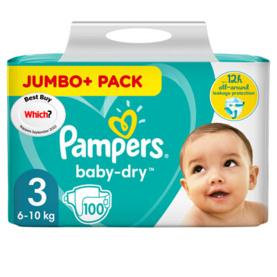 pampers jumbo pack size 3 asda