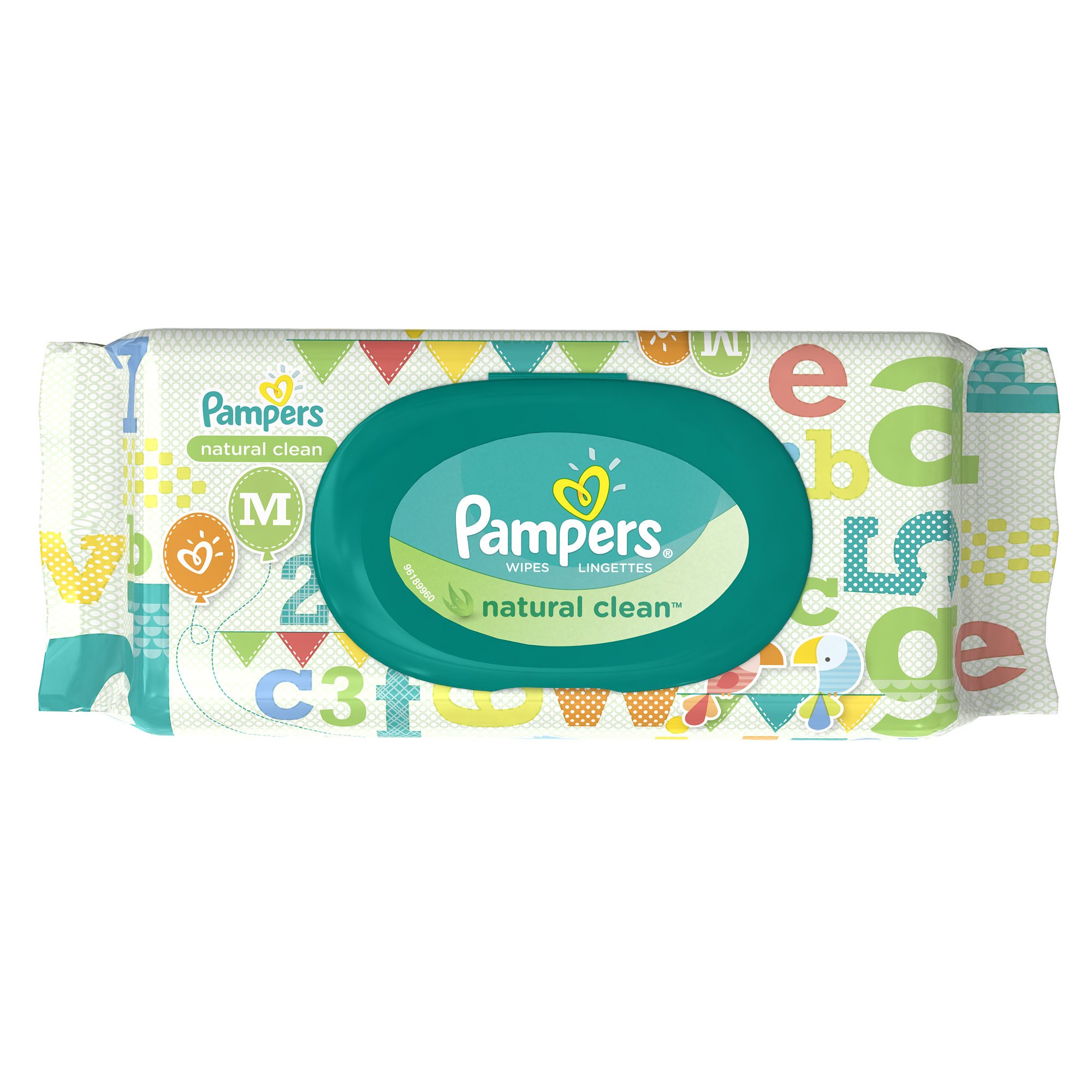 chusteczki pampers natural clean 12x64