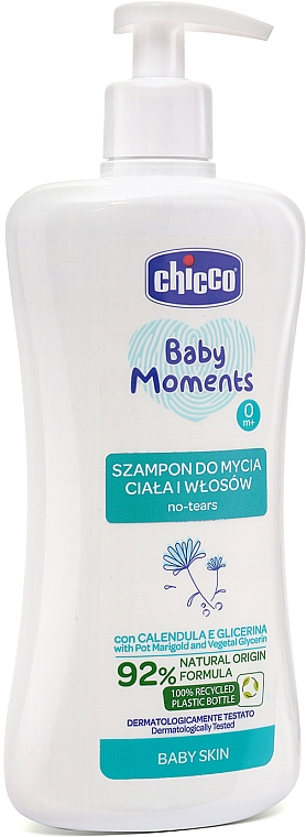 chicco nursery szampon do mycia ciala i wlosow etykieta