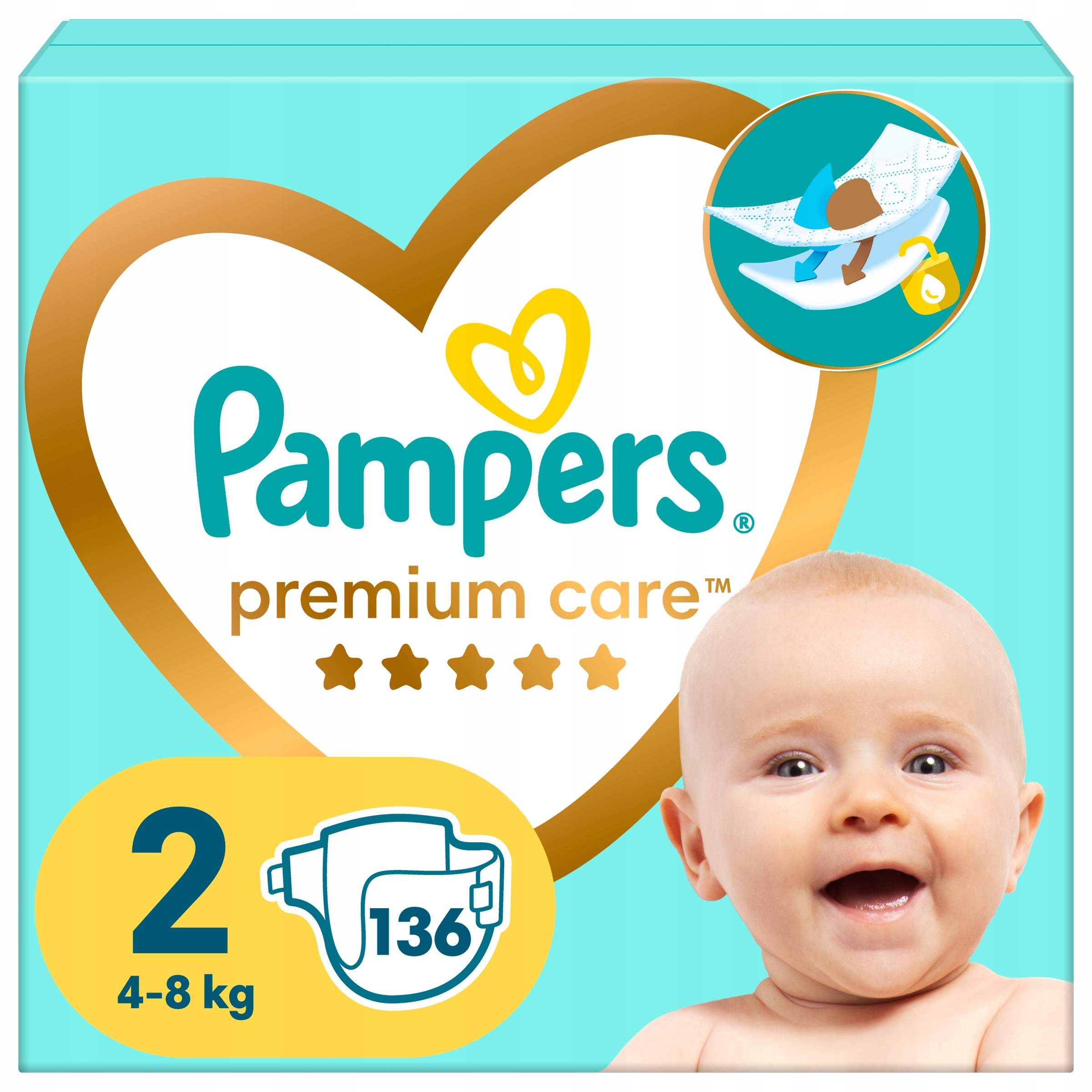 pieluszki pampers care 2