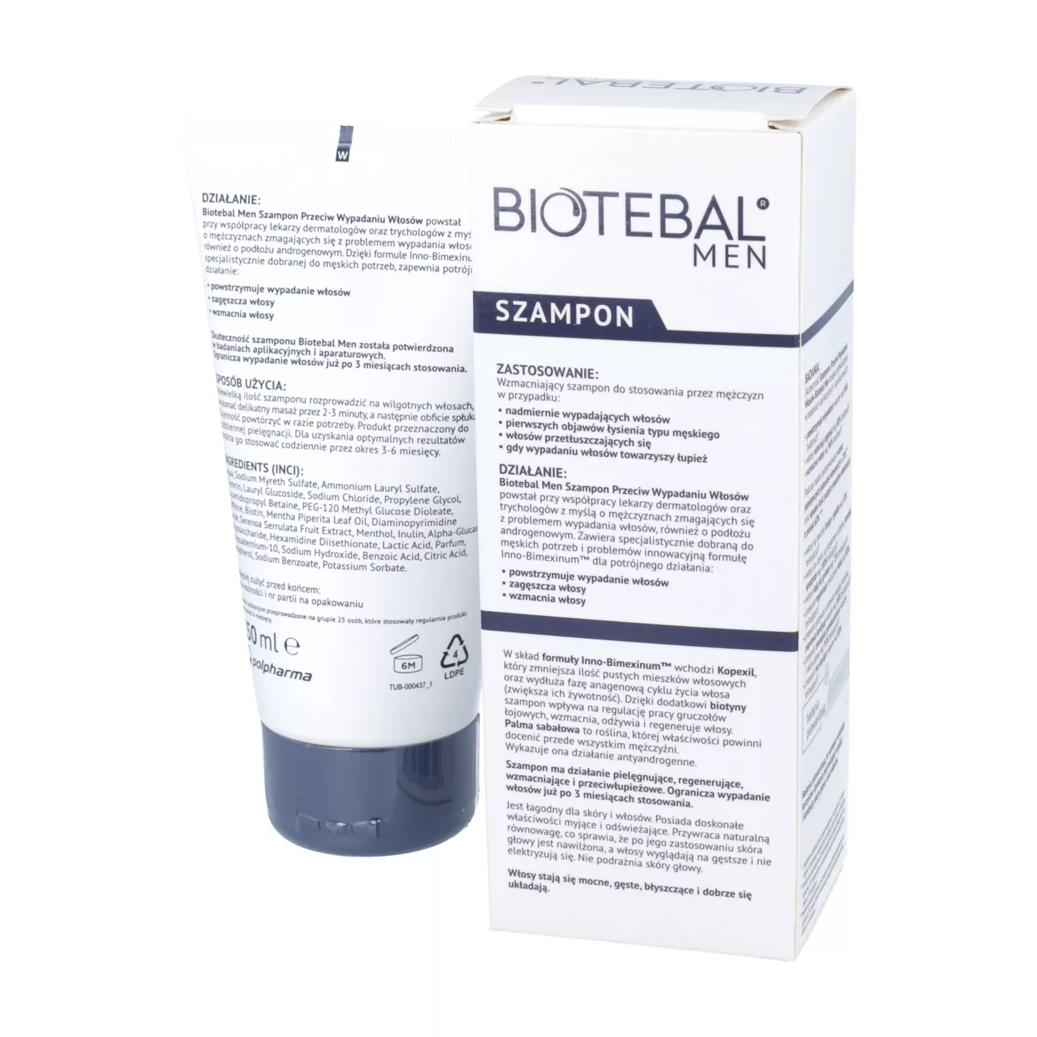 biotebal men szampon przeciw wypadaniu włosów 150 ml cena