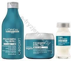 loreal pro keratin refill szampon 250 włosy kruche