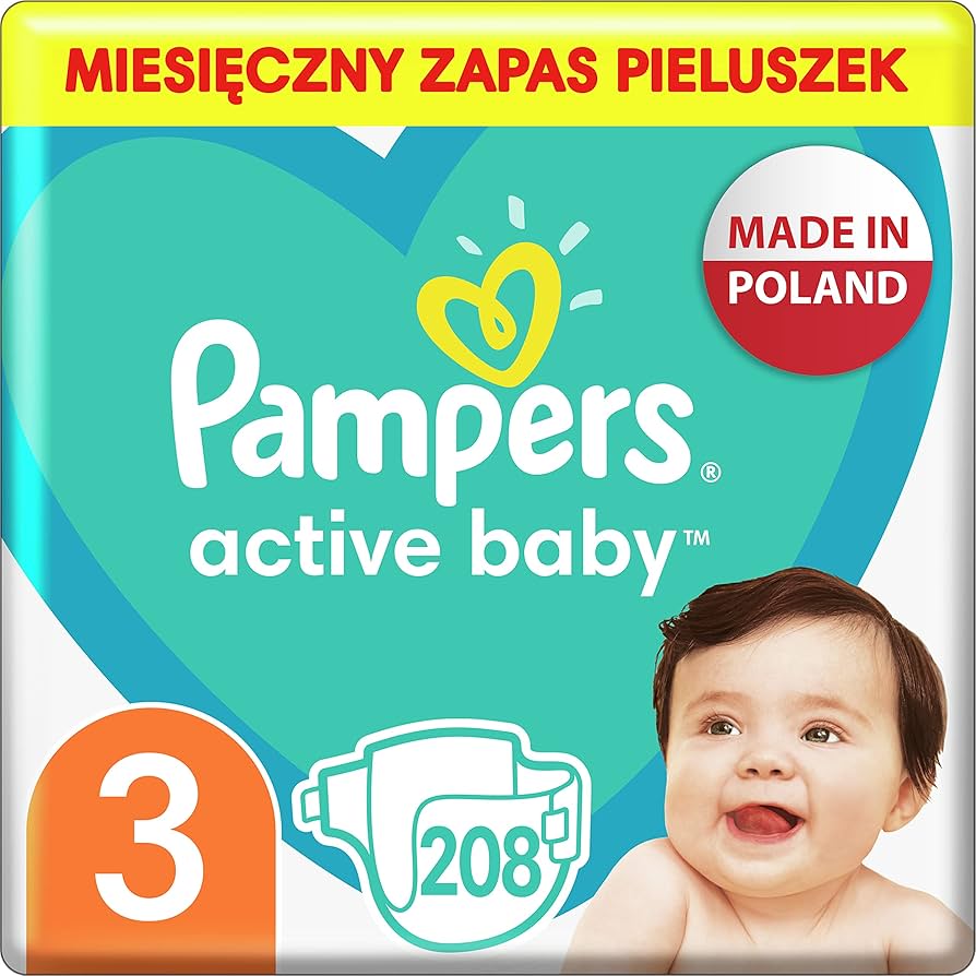 pampers 208 sztuk