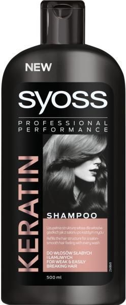 syoss szampon do włosów 500ml keratin