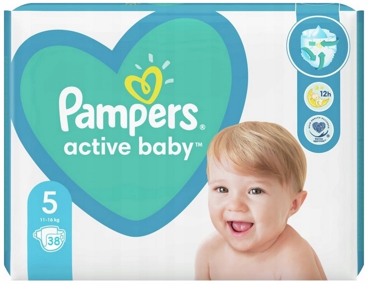 pampers baby active 5 38